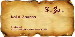 Wald Zsuzsa névjegykártya